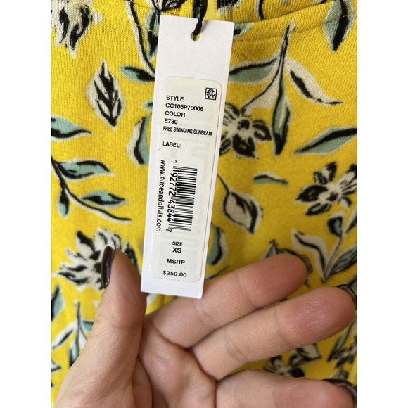 Alice and Olivia Quinlan Half Zip Cotton/Viscose Hoodie - Retail $250 Size XS - Picture 7 of 9